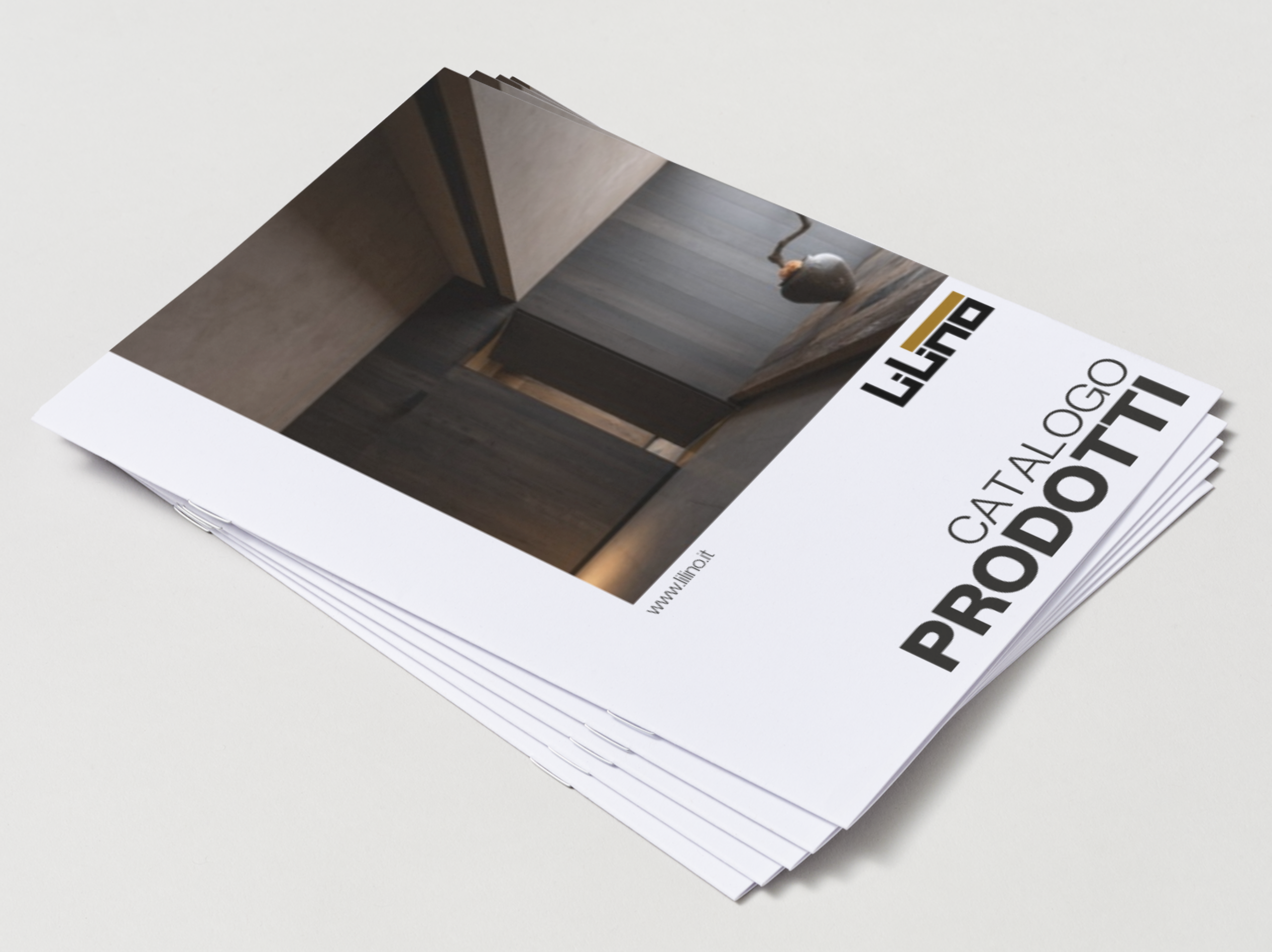 Mockup copertina catalogo pannelli decorativi Lilino